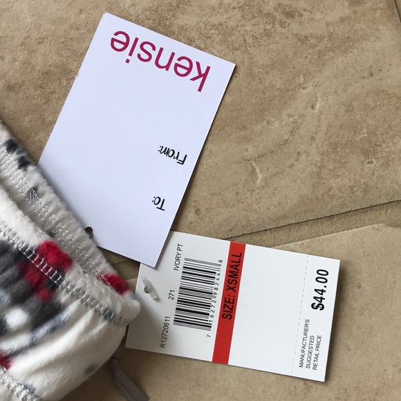 Kensie Kenzie Fleece bottom pajama - Picture 2 of 8